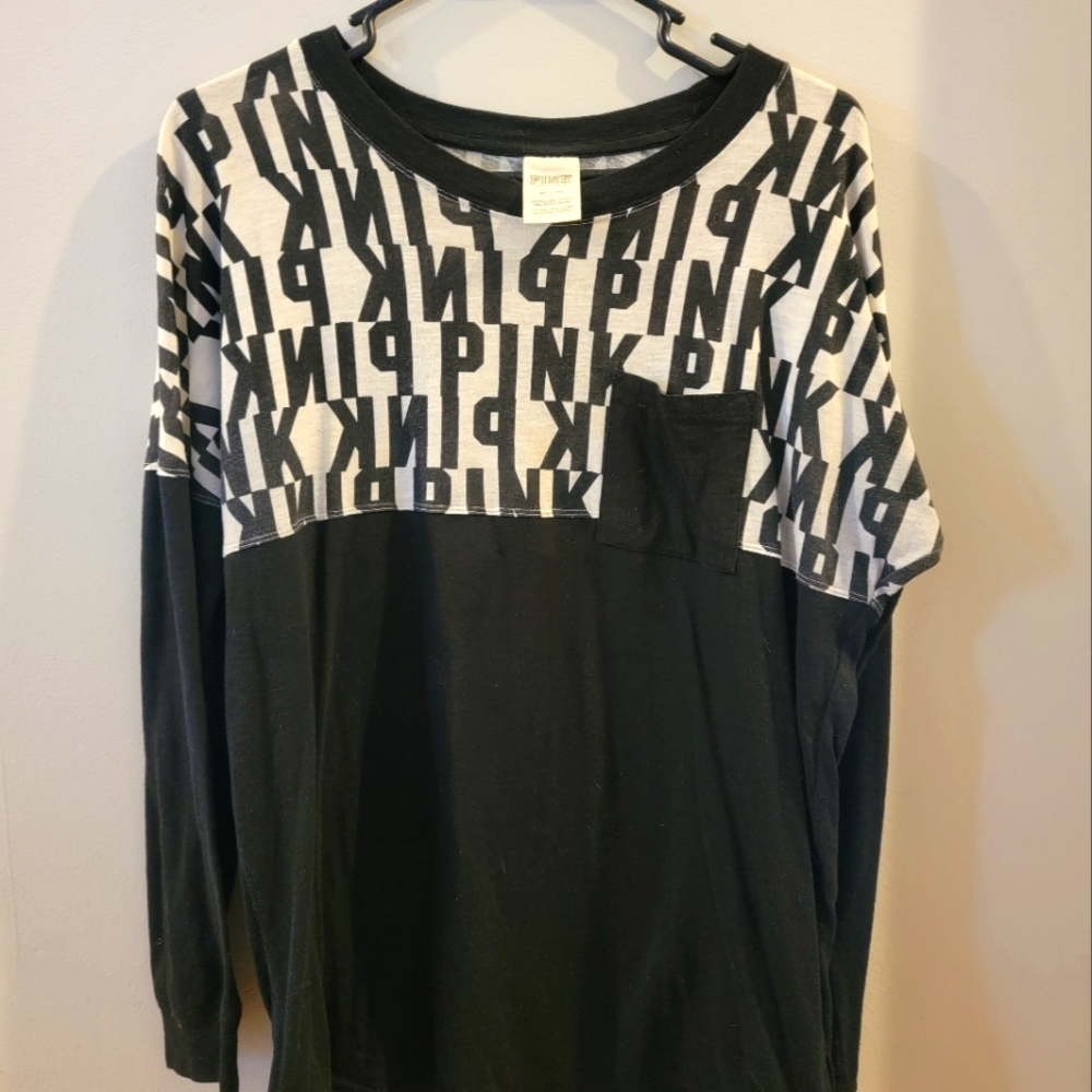 Pink long-sleeved shirt